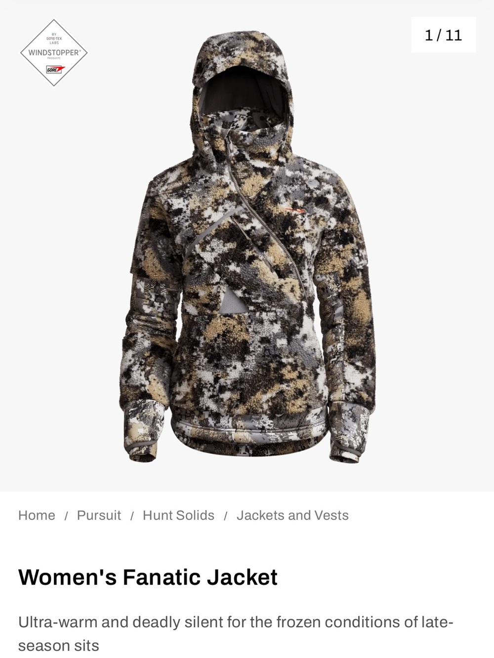 Women’s Sitka Fanatic Jacket